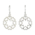 Sterling silver dangle earrings, 'Stars in Love' - Sterling Silver Star Heart Dangle Earrings from Thailand