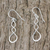 Sterling silver dangle earrings, 'Droplet Twist' - Sterling Silver Twisting Dangle Earrings from Thailand (image 2b) thumbail