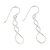Sterling silver dangle earrings, 'Droplet Twist' - Sterling Silver Twisting Dangle Earrings from Thailand (image 2d) thumbail