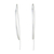 Sterling silver drop earrings, 'Cattails' - Sterling Silver Curved Drop Earrings from Thailand (image 2a) thumbail