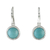 Sterling silver dangle earrings, 'Windows to the Sky' - Magnesite and Silver Dangle Earrings from Thailand thumbail