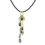Multi-gemstone pendant necklace, 'Beautiful Cavern' - Multi-Gemstone Beaded Pendant Necklace from Thailand
