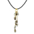 Multi-gemstone pendant necklace, 'Beautiful Cavern' - Multi-Gemstone Beaded Pendant Necklace from Thailand thumbail