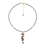 Multi-gemstone pendant necklace, 'Beautiful Cavern' - Multi-Gemstone Beaded Pendant Necklace from Thailand