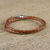 Leather wrap bracelet, 'Brown Charm' (15.5 inch) - 15.5 Inch Brown Leather Wrap Bracelet from Thailand (image 2b) thumbail
