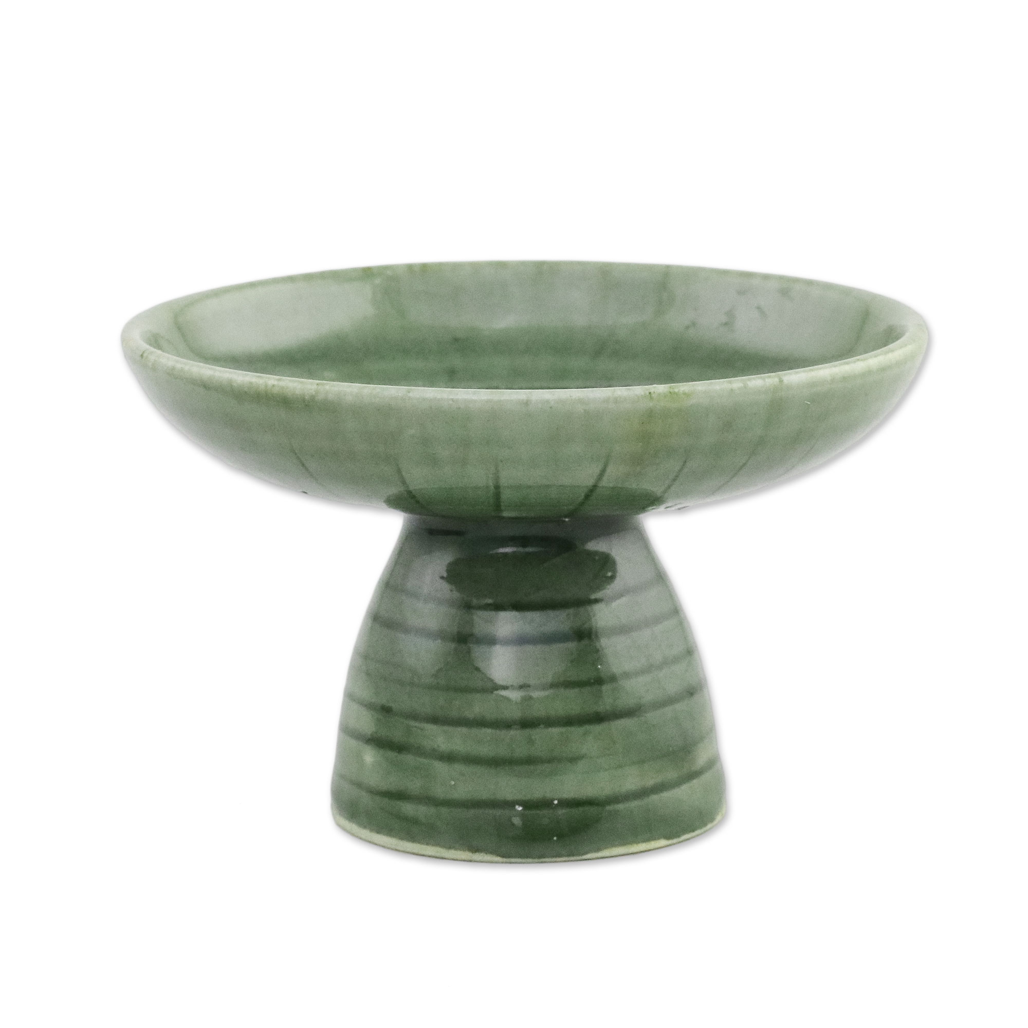 Handmade Celadon Ceramic Condiment Plate from Thailand - Celadon ...