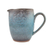 Keramischer Sahnekrug, 'Vintage-Erfrischung'. - Handgemachter blauer Keramikcremekrug aus Thailand