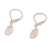 Pink chalcedony dangle earrings, 'Glamorous Woman' - Pink Chalcedony and Silver Dangle Earrings from Thailand (image 2c) thumbail