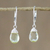 Lemon quartz dangle earrings, 'Glamorous Woman' - Lemon Quartz and Silver Dangle Earrings from Thailand (image 2) thumbail