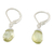 Lemon quartz dangle earrings, 'Glamorous Woman' - Lemon Quartz and Silver Dangle Earrings from Thailand (image 2c) thumbail