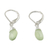 Prehnite dangle earrings, 'Glamorous Woman' - Prehnite and Silver Teardrop Dangle Earrings from Thailand (image 2d) thumbail
