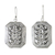 Pendientes colgantes de plata de ley - Pendientes florales octogonales de plata 925 hechos a mano por artesanos tailandeses