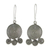 Silver dangle earrings, 'Curling Cascade' - Spiral Shaped Silver 950 Dangle Earrings