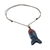 Recycled papier mache pendant necklace, 'Fishing Spirit' - Recycled Papier Mache Fish Pendant Necklace from Thailand