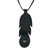 Agate and leather pendant necklace, 'Feather Spirit' - Thai Agate and Leather Feather Pendant Necklace