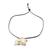 Halskette mit natürlichem Blumenanhänger - Halskette mit harzbeschichtetem Orchideen-Anhänger in Hellgelb und Lila