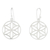 Sterling silver dangle earrings, 'Inner Blossoms' - Sterling Silver Floral Dangle Earrings from Thailand