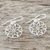 Sterling silver dangle earrings, 'Frozen Hearts' - Sterling Silver Hearts Dangle Earrings from Thailand