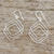 Ohrhänger aus Sterlingsilber - Handgefertigte geometrische Ohrhänger aus thailändischem Sterlingsilber