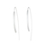 Sterling silver drop earrings, 'Curved Pillars' - Curvy Sterling Silver Drop Earrings from Thailand