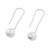 Sterling silver drop earrings, 'Hanging Blossoms' - Sterling Silver Blossom Drop Earrings from Thailand