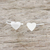 Sterling silver ear cuffs, 'Petite Hearts' - Handcrafted Sterling Silver Heart Ear Cuffs from Thailand thumbail