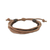 Men's leather and cotton cord bracelets, 'Bold Espresso Contrast' (pair) - Pair of Men's Leather Cord Wristband Bracelets from Thailand (image 2d) thumbail