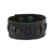 Men's leather wristband bracelet, 'New Pathways in Black' - Men's Black Leather Wristband Bracelet from Thailand