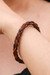 Braided leather bracelet, 'Thai Insight in Chestnut' - Handmade Brown Braided Leather Bracelet from Thailand (image 2j) thumbail