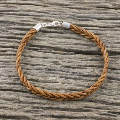 Leather wristband bracelet, Style and Strength in Copper