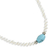 Cultured pearl beaded necklace, 'Turquoise Romance' - Cultured Pearl Beaded Necklace from Thailand (image 2c) thumbail