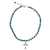 Jasper pendant necklace, 'Charming Cross' - Jasper and Silver Cross Pendant Necklace from Thailand (image 2c) thumbail