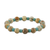 Jasper and calcite beaded stretch bracelet, 'Beach Holiday' - Jasper and Calcite Beaded Stretch Bracelet from Thailand