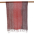 Pañuelo de seda - Bufanda de seda tejida a mano en color carmesí y granate de Tailandia