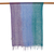 Silk scarf, 'Mists of Tomorrow' - Handwoven Blue Teal and Purple Silk Scarf from Thailand (image 2g) thumbail