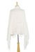 Silk shawl, 'Light Breeze' - Artisan Handwoven Warm White Silk Shawl from Thailand (image 2d) thumbail