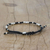 Silver accent cord bracelet, 'Petite Heart' - Handmade Cord Bracelet with Karen Silver Heart Charm