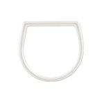 Sterling silver band ring, 'Cool Semicircle' - Simple Sterling Silver Band Ring from Thailand