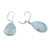Larimar dangle earrings, 'Ethereal Sky' - 925 Silver and Larimar Dangle Earrings from Thailand