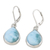 Larimar dangle earrings, 'Gossamer Sky' - Artisan Designed Larimar and Sterling Dangle Earrings (image 2c) thumbail