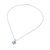 Blue topaz pendant necklace, 'Blue Brilliance' - Circular Faceted Topaz Pendant Necklace from Thailand (image 2c) thumbail