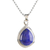 Lapis lazuli pendant necklace, 'Glamorous Twist' - Drop-Shaped Lapis Lazuli Pendant Necklace from Thailand (image 2c) thumbail