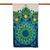 Cotton batik shawl, 'Wonderland' - Hand Dyed Batik Cotton Shawl in Blues and Greens