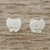 Sterling silver stud earrings, 'Watchful Elephants' - Brushed Sterling Silver Elephant Stud Earrings from Thailand (image 2) thumbail