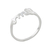 Ringschiene aus Sterlingsilber - Smile-Ring aus gebürstetem Satin aus Sterlingsilber aus Thailand