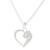 Sterling silver pendant necklace, 'Soul of a Kitten' - Cat Heart Sterling Silver Pendant Necklace from Thailand (image 2c) thumbail