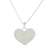 Sterling silver pendant necklace, 'Dove Love' - Dove Heart Sterling Silver Pendant Necklace from Thailand (image 2c) thumbail