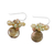 Cultured pearl dangle earrings, 'Night Glamour' - Cultured Pearl Cluster Dangle Earrings from Thailand (image 2d) thumbail