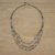 Cultured pearl and quartz long beaded necklace, 'Festive Holiday in Black' - Cultured Pearl and Quartz Beaded Necklace from Thailand (image 2) thumbail