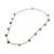Agate long beaded necklace, 'Fresh Blossoms' - Agate and Brass Beaded Necklace from Thailand (image 2d) thumbail